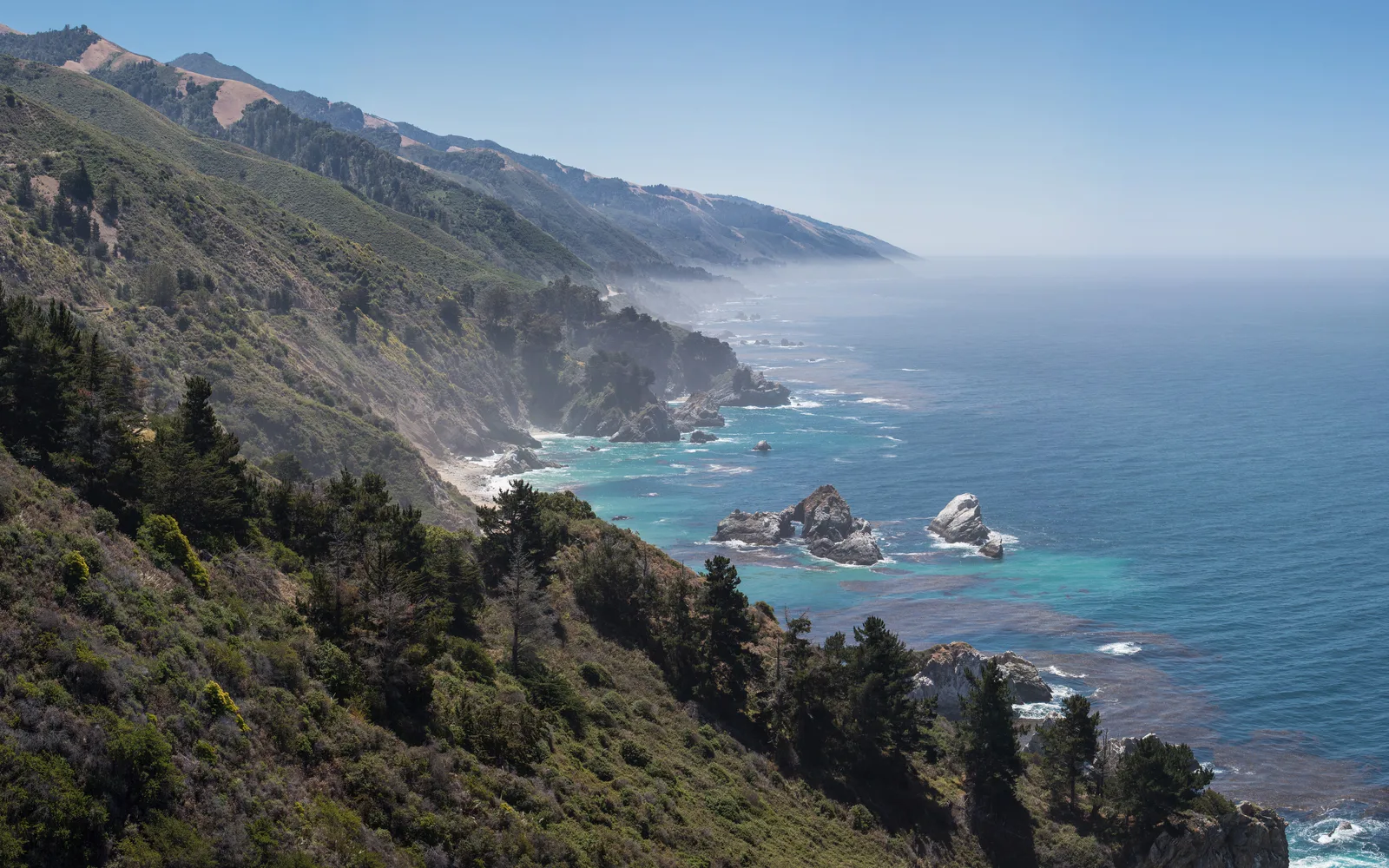 Big Sur coastline showing dramatic California coastal landscape where families gather to experience natural beauty